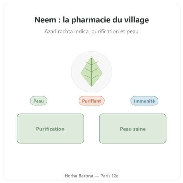 Neem – Ayur-vana – 60 gélules presentation Paris Herba Barona