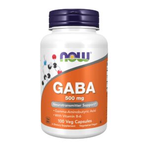 GABA 500 mg Now Foods 100 gelules vegetales Vitamine B6 Paris Herba Barona