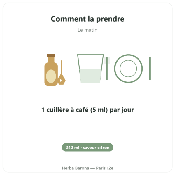 Oméga-3 liquide LYSI Citron Islande 240ml mode emploi conseil de prise Paris Herba Barona