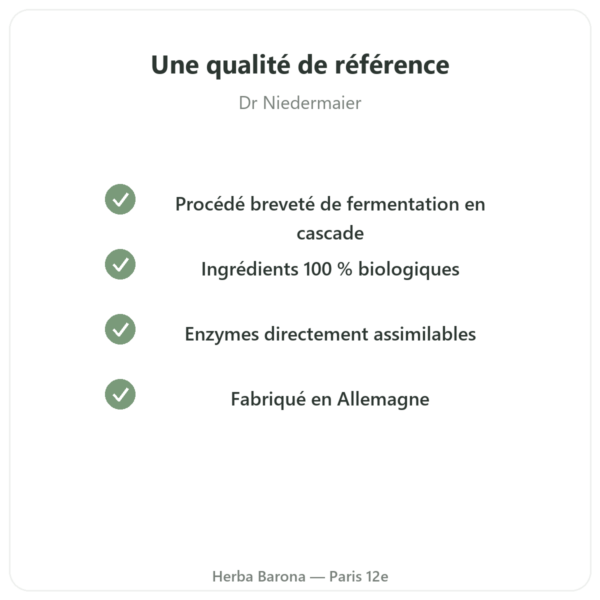 Regulat Pro Bio par 6 la bouteilles soit 45 € la bouteille qualite Paris Herba Barona