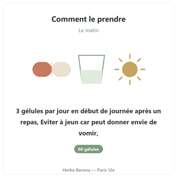 Rhodiola Rosea – Dynveo – 60 gélules – Adaptogène mode emploi conseil de prise Paris Herba Barona