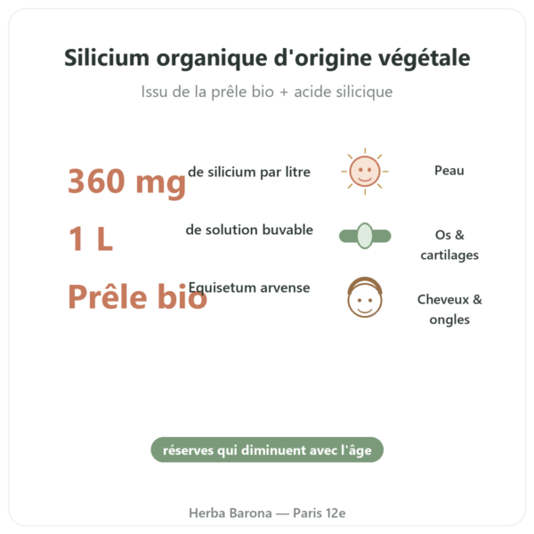 Silicium G7 Siliplant 1L – Silicium Espana bienfaits et chiffres Paris Herba Barona