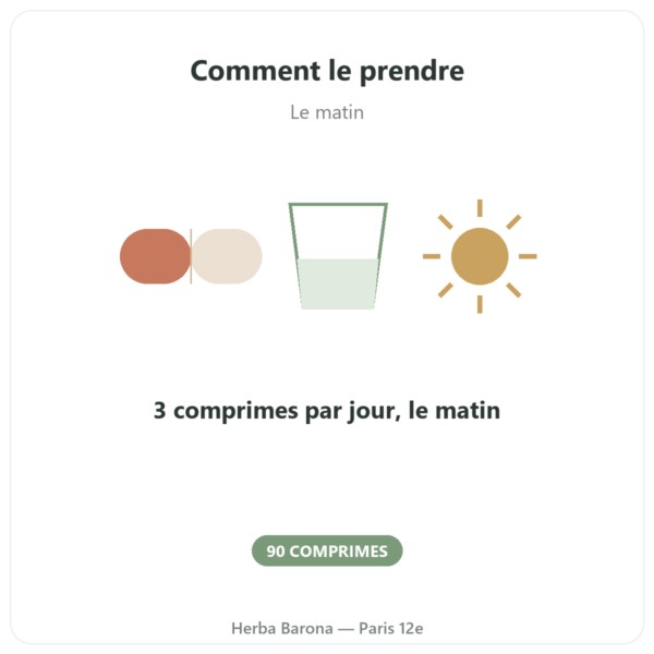 Spiruline Française BIO Dynveo 90 COMPRIMES France mode emploi conseil de prise Paris Herba Barona