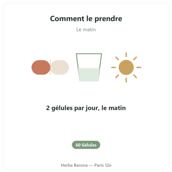 Taurine – Dynveo – 60 Gélules mode emploi conseil de prise Paris Herba Barona