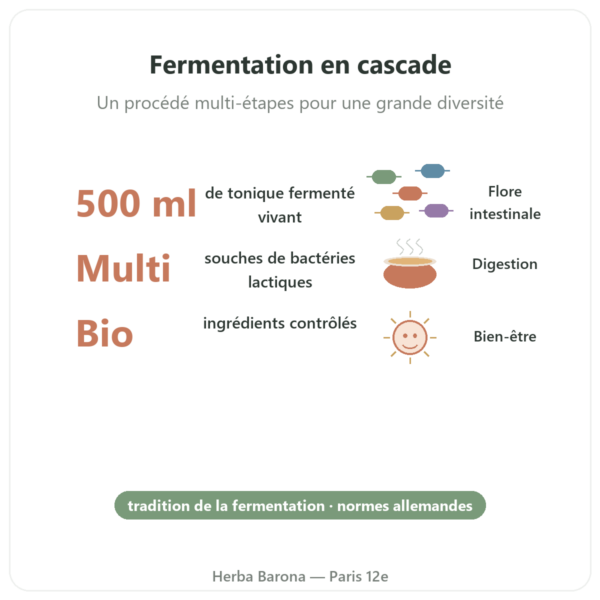 Tonique BIO Multi-Impuls® (500ml) – Jarmino bienfaits et chiffres Paris Herba Barona