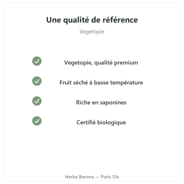 Tribulus Terrestris Bio en poudre 200g – Premium – Vegetopie qualite Paris Herba Barona