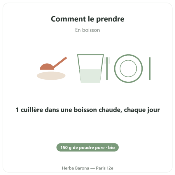 Tulsi bio (basilic sacre) - Sachet de poudre - 150 g - Ayur-vana mode emploi conseil de prise Paris Herba Barona