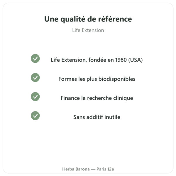 Two-Per-Day Multivitamines – Life Extension – 60 gélules qualite Paris Herba Barona