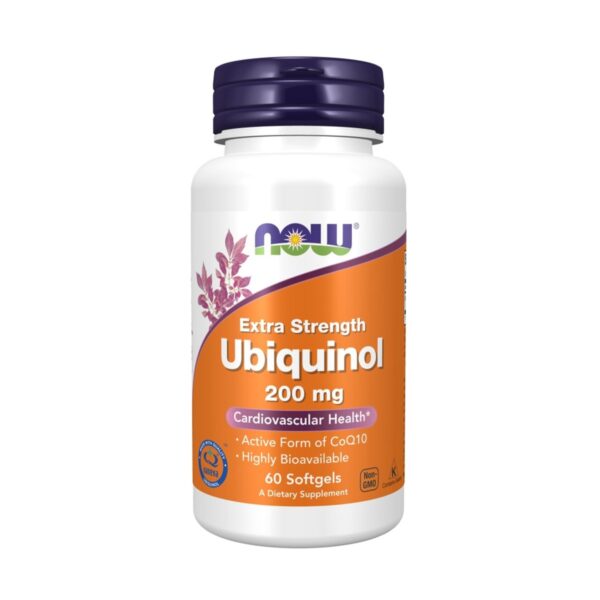Ubiquinol Kaneka 200 mg Now Foods 60 softgels CoQ10 Paris Herba Barona