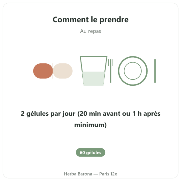 Vitamine B9 Quatrefolic Dynveo 200 ug 60 gélules mode emploi conseil de prise Paris Herba Barona