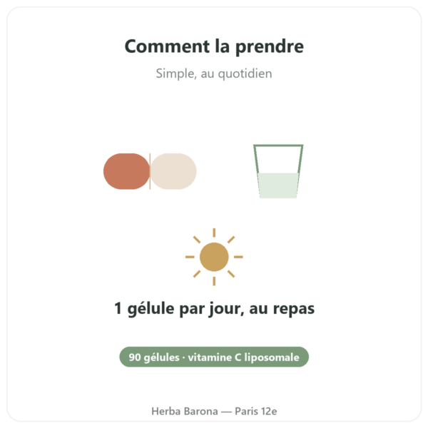 Vitamine C Liposomale 1000 mg 90 Gélules Novoma - Acheter qualite Paris Herba Barona