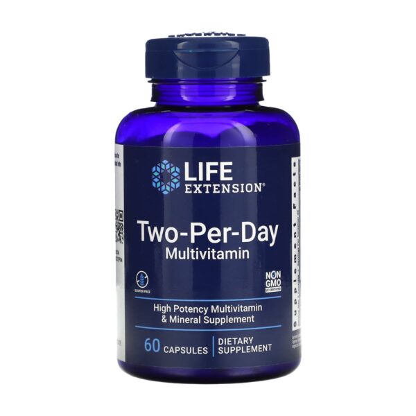 Two-Per-Day Multivitamines – Life Extension – 60 gélules Paris Herba Barona