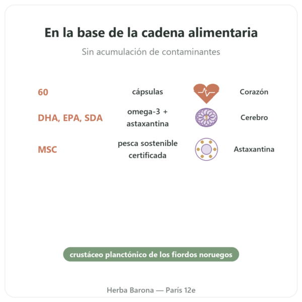 Aceite de Calanus – Dr Jacob's – 60 Cápsulas beneficios y datos clave Paris Herba Barona