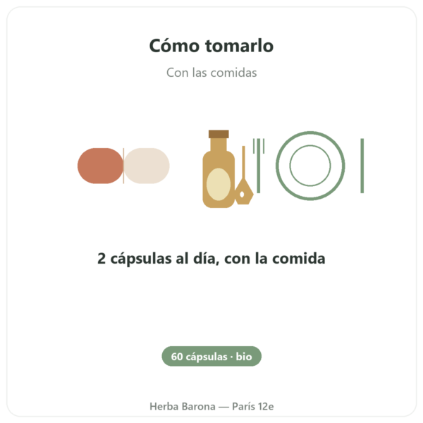 Aceite de Espino Amarillo Omega-7 – Dynveo – 60 cápsulas modo de empleo y dosis Paris Herba Barona