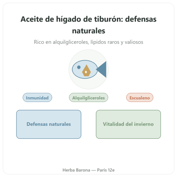 Aceite de Hígado de Tiburón – Distriform' – 120 Cápsulas presentación Paris Herba Barona