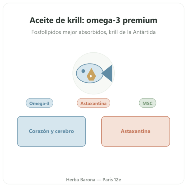 Aceite de Krill puro Superba Boost™ – 60 cápsulas – Dynveo presentación Paris Herba Barona