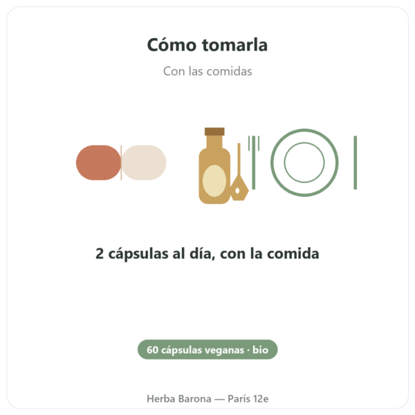 Aceite de Lino BIO – Dynveo – 60 cápsulas modo de empleo y dosis Paris Herba Barona