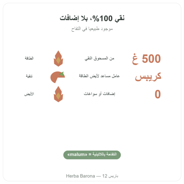 حمض الماليك بودرة – Nature et Partage – 500 غ الفوائد والمعطيات الرئيسية Paris Herba Barona