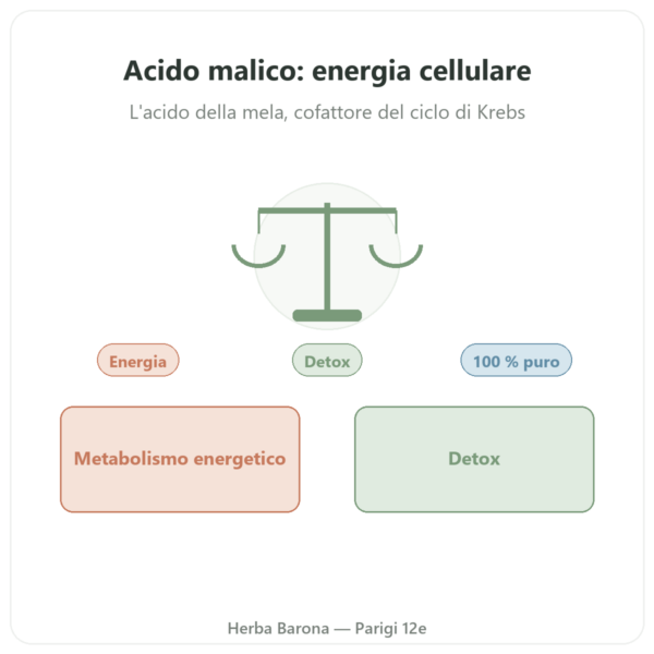 Acido Malico in polvere 500 g Nature et Partage presentazione Paris Herba Barona