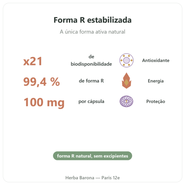 Ácido R-Alfa-Lipoico 100 mg – DYNVEO – 60 cápsulas benefícios e dados principais Paris Herba Barona