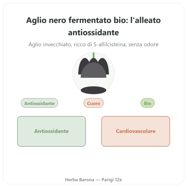 Aglio nero fermentato BIO – Dynveo – 60 capsule presentazione Paris Herba Barona