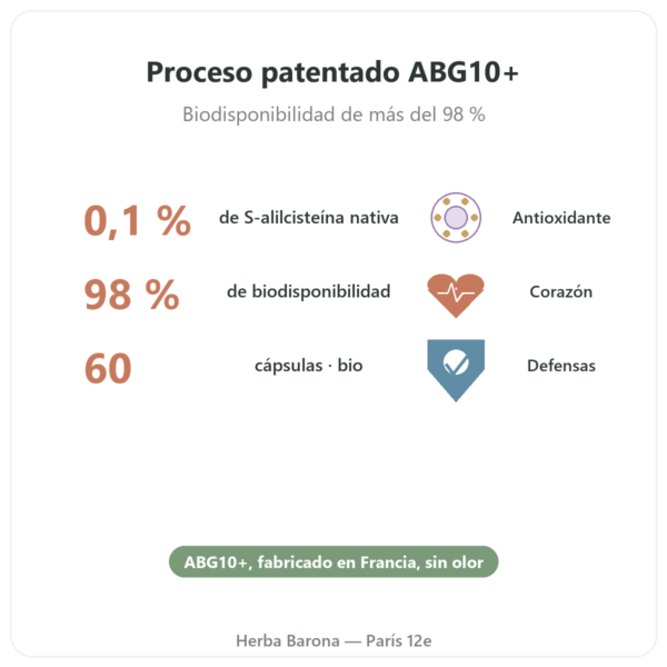 Ajo negro fermentado BIO – Dynveo – 60 cápsulas beneficios y datos clave Paris Herba Barona