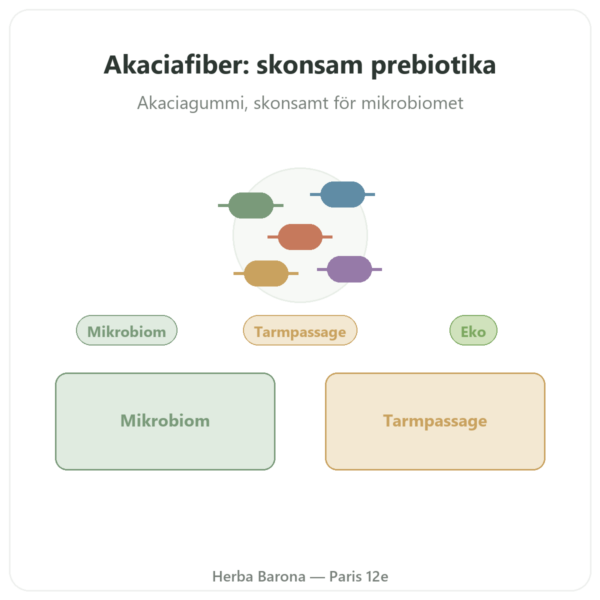 Akaciafiber EKO Dynveo Pulver 200 g presentation Paris Herba Barona