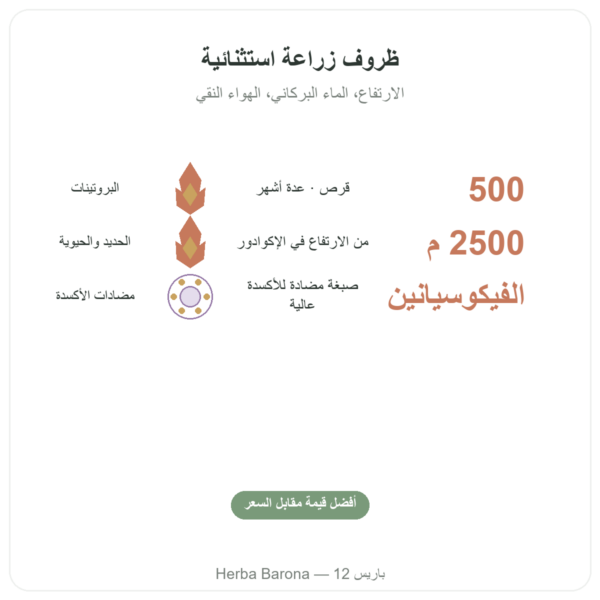 سبيرولينا Algue Bleue des Andes – 500 قرص الفوائد والمعطيات الرئيسية Paris Herba Barona