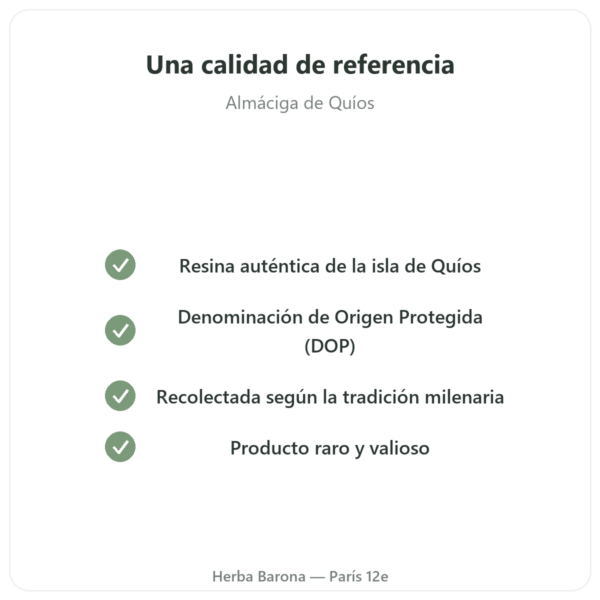 Almáciga de la Isla de Chíos – 20 g calidad Paris Herba Barona