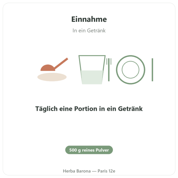 Apfelsäure Pulver – 500 g – Nature et Partage Anwendung und Dosierung Paris Herba Barona