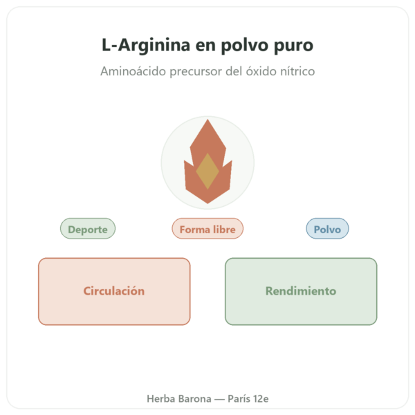 Arginina en Polvo Pura – 300 g – Doctor's Best presentación Paris Herba Barona