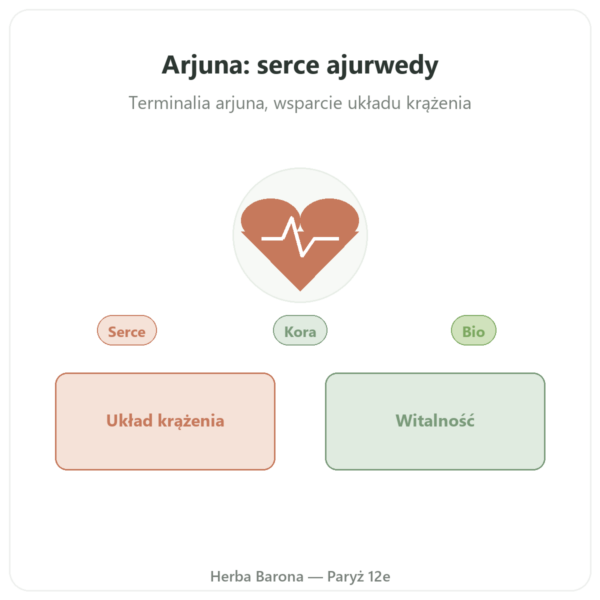 Arjuna Bio – Ayur-vana – 60 kapsułek prezentacja Paris Herba Barona