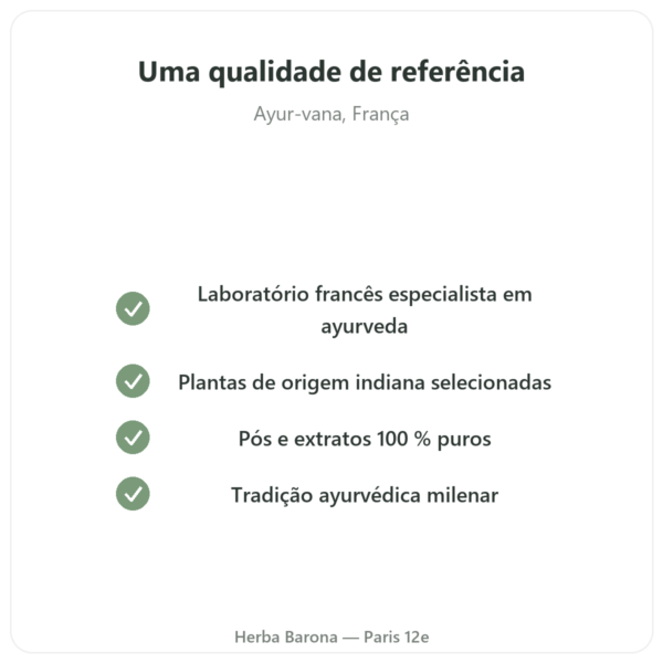 Ashwagandha Bio em pó – Ayur-vana – 150 g qualidade Paris Herba Barona