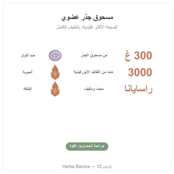 أشواغاندا بيولوجية بودرة 300 غ – Bioptimal الفوائد والمعطيات الرئيسية Paris Herba Barona