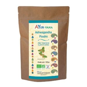 Ashwagandha Bio Poudre – Ayur-vana – 150 g Paris Herba Barona