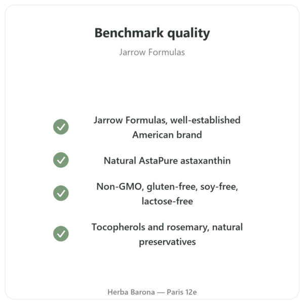 Astaxanthin 12mg – Jarrow Formulas – 30 Softgels quality Paris Herba Barona