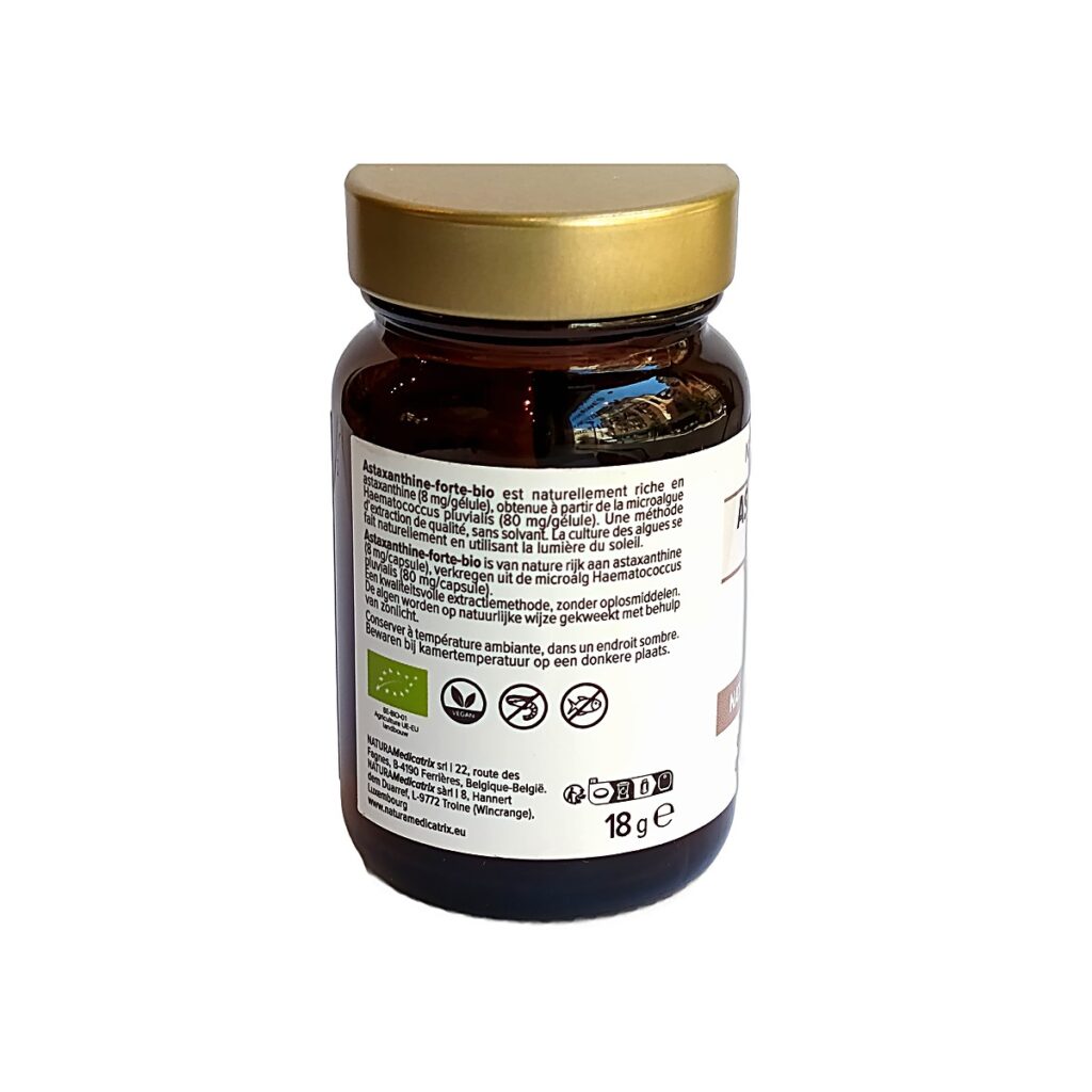 Astaxanthine Forte Bio Naturamedicatrix 30 gelules etiquette dos composition Paris Herba Barona