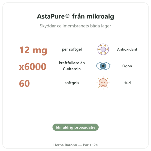 Astaxantin 12 mg – Jarrow Formulas – 60 Softgels fördelar och nyckelfakta Paris Herba Barona