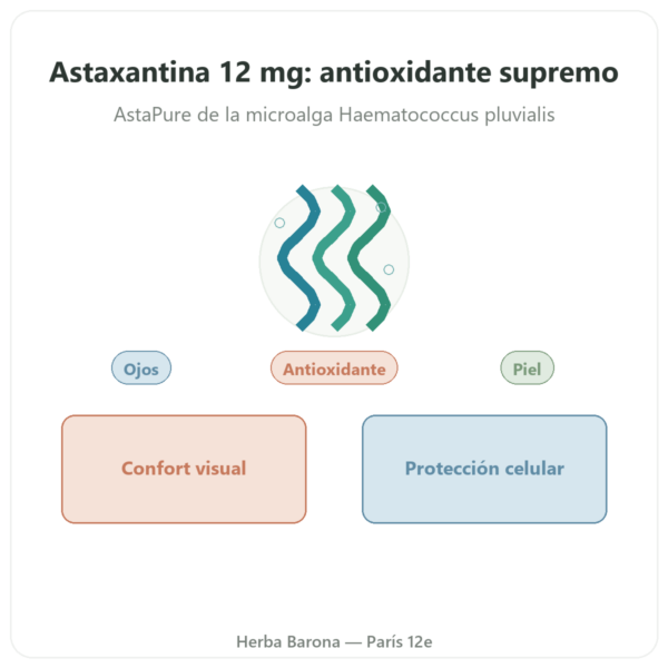 Astaxantina 12 mg – Jarrow Formulas – 30 Softgels presentación Paris Herba Barona
