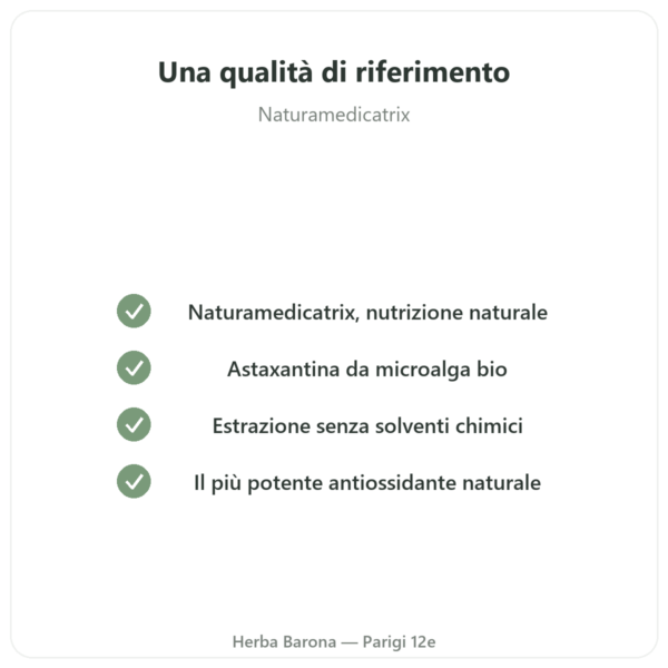 Astaxantina Forte Bio Naturamedicatrix 60 capsule - Antiossidante qualità Paris Herba Barona