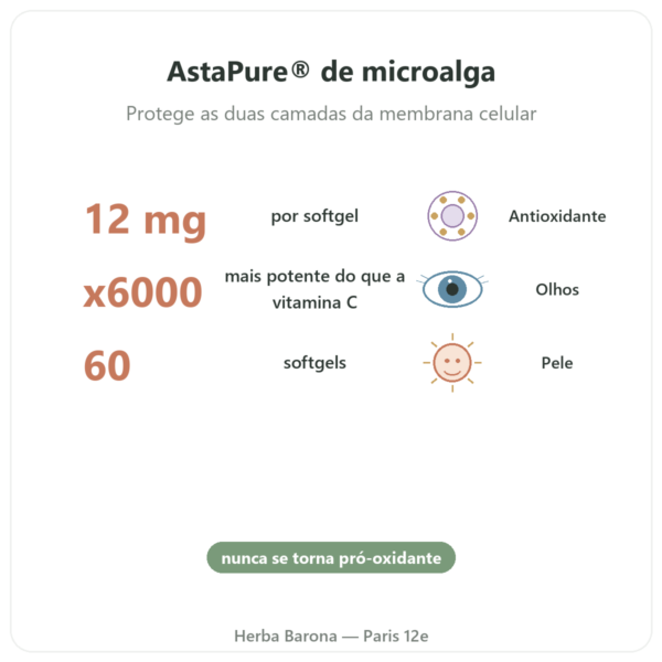 Astaxantina 12 mg – Jarrow Formulas – 60 Softgels – Comprar benefícios e dados principais Paris Herba Barona