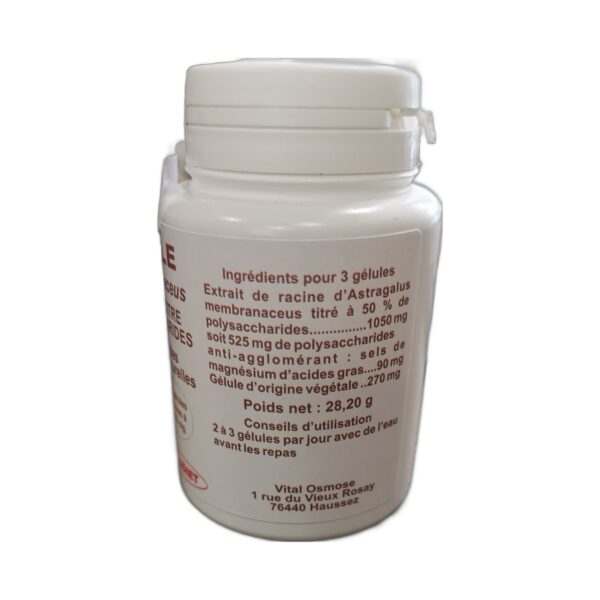 Astragale Qualidiet composition ingredients Vital Osmose Paris Herba Barona