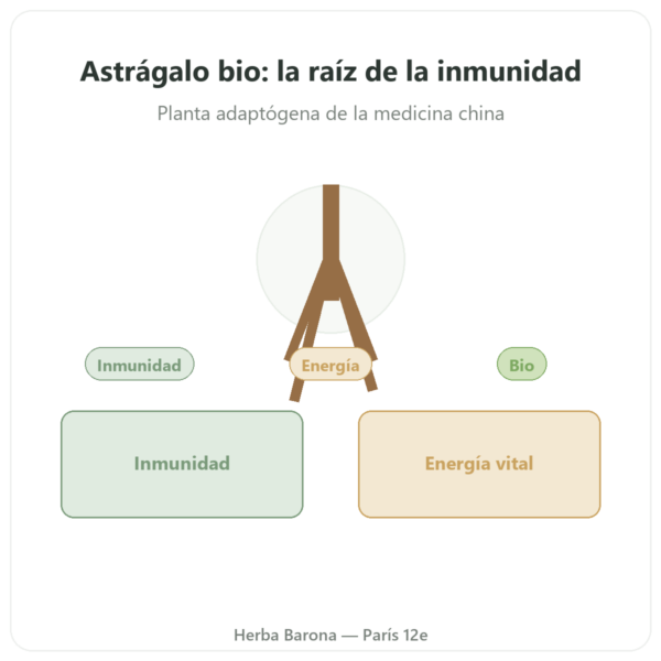 Astrágalo – Qualidiet – 50% Polisacáridos – 60 Cápsulas presentación Paris Herba Barona