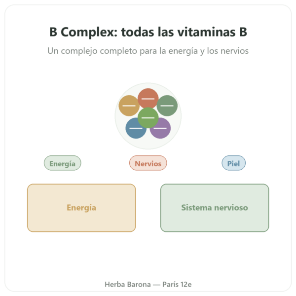 B Complex – Be-Life – 60 Cápsulas – Vitaminas B presentación Paris Herba Barona