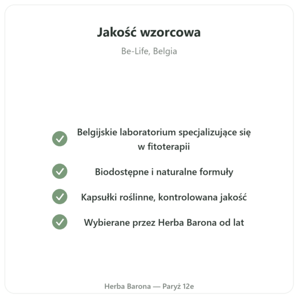B Complex – Be-Life – 60 kapsułek – Witaminy z grupy B jakość Paris Herba Barona