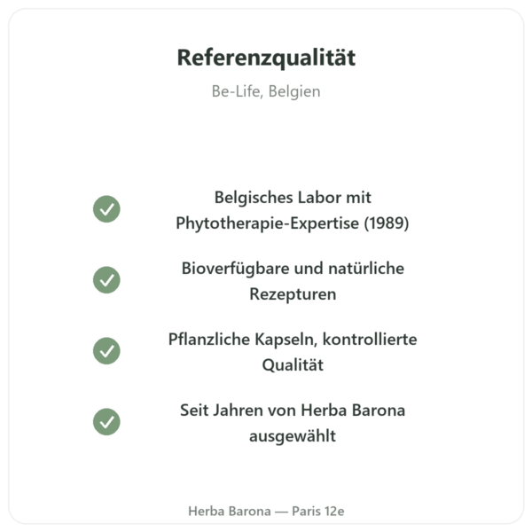 B-Komplex – Be-Life – 180 Kapseln – Vitamine B Qualität Paris Herba Barona