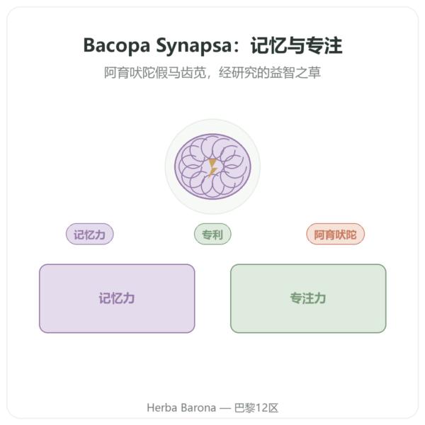 假马齿苋 Synapsa 320 mg 60 粒 Doctor's Best 产品展示 Paris Herba Barona