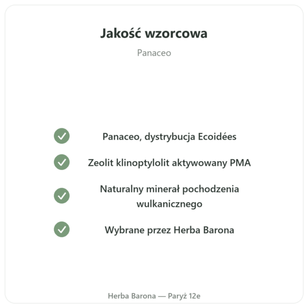 Basic Detox Plus PROSZEK – Panaceo – 200g Ecoidées jakość Paris Herba Barona