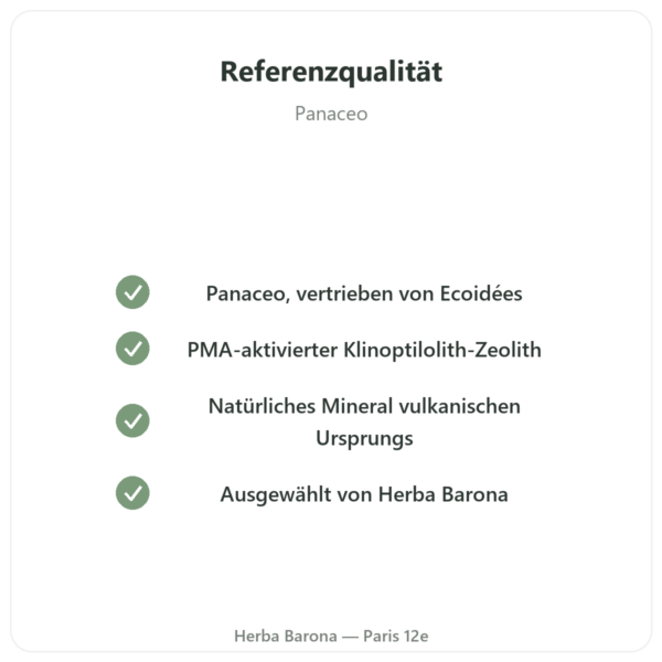 Basic Detox Plus PULVER – Panaceo – 200g Ecoidées Qualität Paris Herba Barona