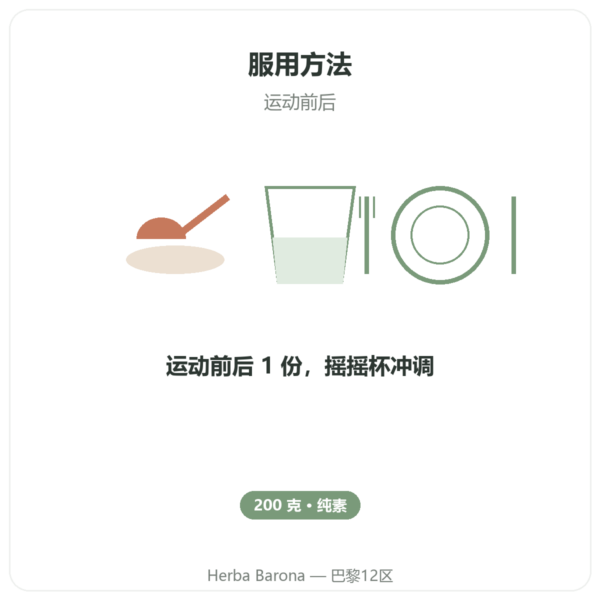 BCAA 2.1.1 – Dynveo – 粉末 200 g 使用方法与建议剂量 Paris Herba Barona